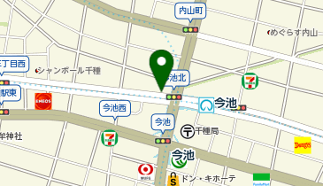 今池駅 タクシー乗り場の地図画像