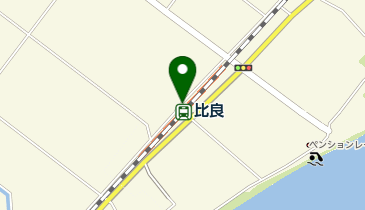 比良駅 タクシー乗り場の地図画像