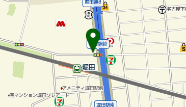 堀田駅 タクシー乗り場の地図画像