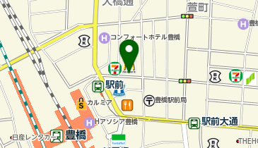 広小路 タクシー乗り場の地図画像