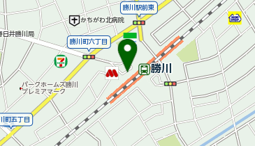 勝川駅 タクシー乗り場の地図画像