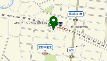 逢妻駅 タクシー乗り場の地図画像