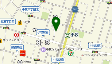 小牧駅 タクシー乗り場の地図画像