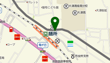 膳所駅 タクシー乗り場の地図画像