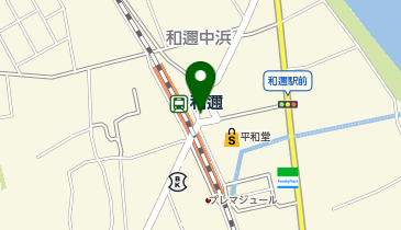 和邇駅 タクシー乗り場の地図画像