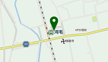 河毛駅 タクシー乗り場の地図画像