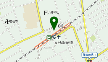 安土駅 タクシー乗り場の地図画像