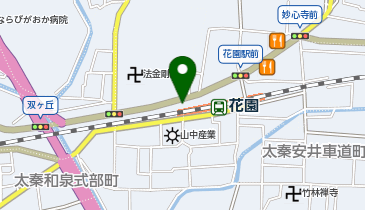 花園駅 タクシー乗り場の地図画像