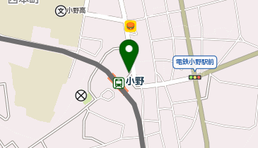 小野駅 タクシー乗り場の地図画像