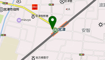 宮津駅 タクシー乗り場の地図画像