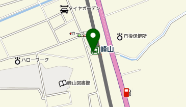 峰山駅 タクシー乗り場の地図画像