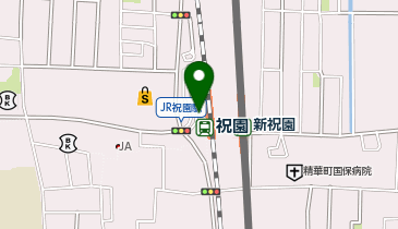 祝園駅 タクシー乗り場の地図画像