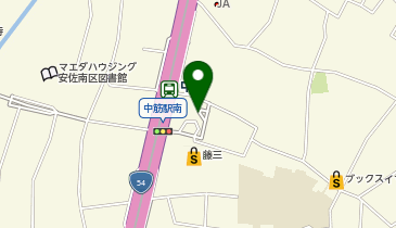 中筋駅 タクシー乗り場の地図画像