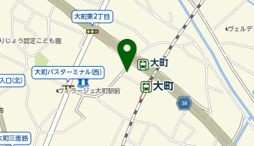 大町駅 タクシー乗り場の地図画像