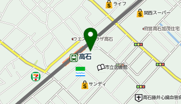 高石駅 タクシー乗り場の地図画像
