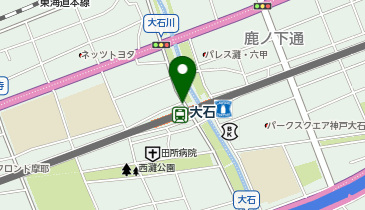 大石駅 タクシー乗り場の地図画像