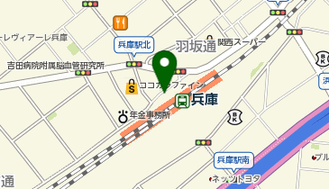 兵庫駅 タクシー乗り場の地図画像