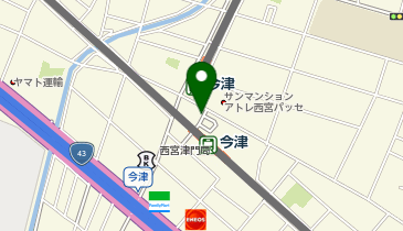 今津駅 タクシー乗り場の地図画像