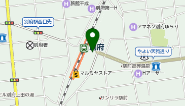 別府駅 タクシー乗り場の地図画像