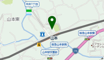 山本駅 タクシー乗り場の地図画像