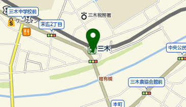 三木駅 タクシー乗り場の地図画像