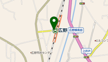 広野駅 タクシー乗り場の地図画像