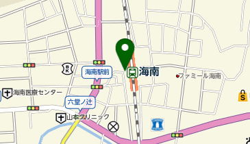 海南駅 タクシー乗り場の地図画像