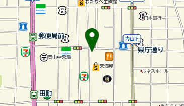 天満屋 タクシー乗り場の地図画像