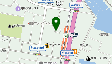 児島駅 タクシー乗り場の地図画像