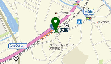 矢野駅 タクシー乗り場の地図画像