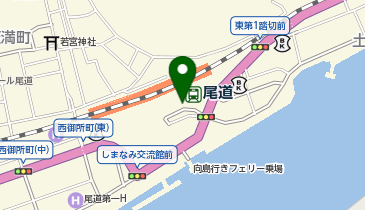 尾道駅 タクシー乗り場の地図画像