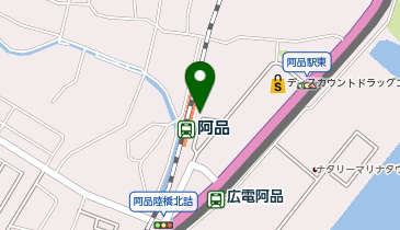 阿品駅 タクシー乗り場の地図画像