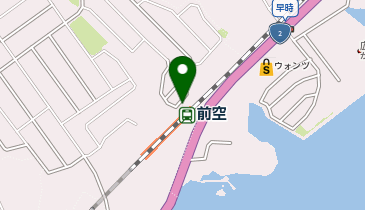 前空駅 タクシー乗り場の地図画像