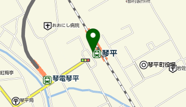 琴平駅 タクシー乗り場の地図画像