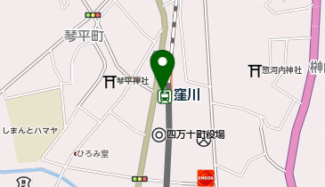 窪川駅 タクシー乗り場の地図画像