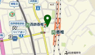 香椎駅 タクシー乗り場の地図画像