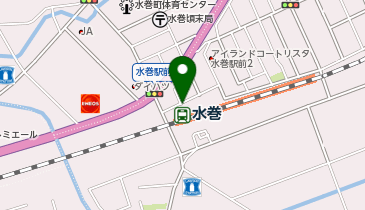 水巻駅 タクシー乗り場の地図画像