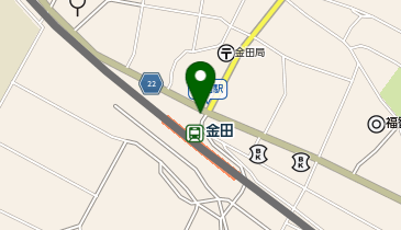 金田駅 タクシー乗り場の地図画像