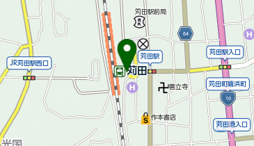 苅田駅 タクシー乗り場の地図画像