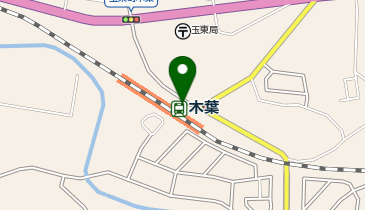 木葉駅 タクシー乗り場の地図画像