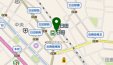 日田駅 タクシー乗り場の地図画像