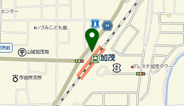 加茂駅西口タクシー乗り場の地図画像