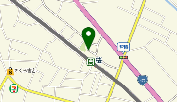 桜駅前タクシー乗り場の地図画像