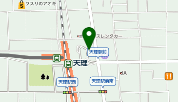 天理駅前タクシー乗り場2の地図画像