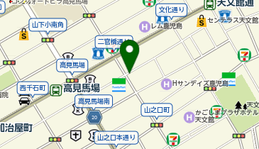 鶴丸交通株式会社 二官橋通タクシー乗場の地図画像