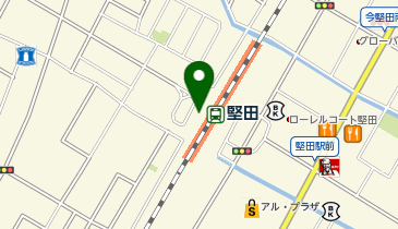 堅田駅西口広場内タクシーのりばの地図画像