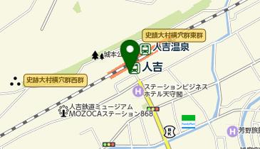 人吉温泉駅前タクシーのりばの地図画像
