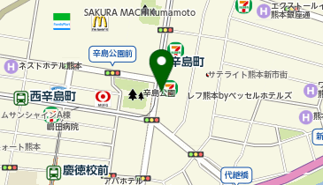 熊本東急REIホテル前タクシー乗り場の地図画像