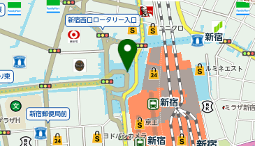 東京タクシーセンター優良タクシー乗り場 新宿駅西口地下前(JR口)の地図画像
