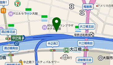 大阪タクシーセンター 北新地タクシー乗場8号の地図画像